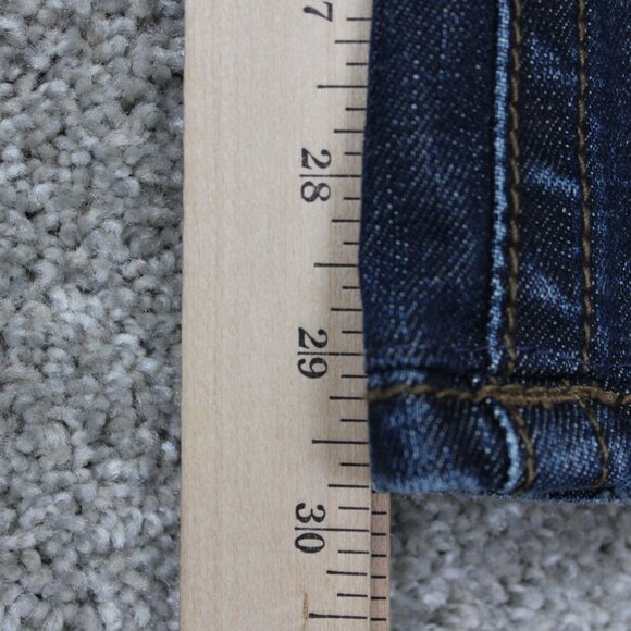 Affliction Cooper Relaxed Boot Jeans Mens 34 Blue Distressed Y2K w/ 30" inseam - Picture 4 of 15